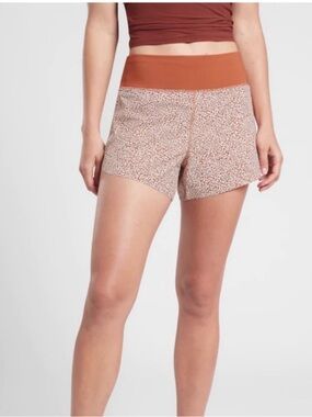 Athleta Run with It Printed 3.5" Shorts